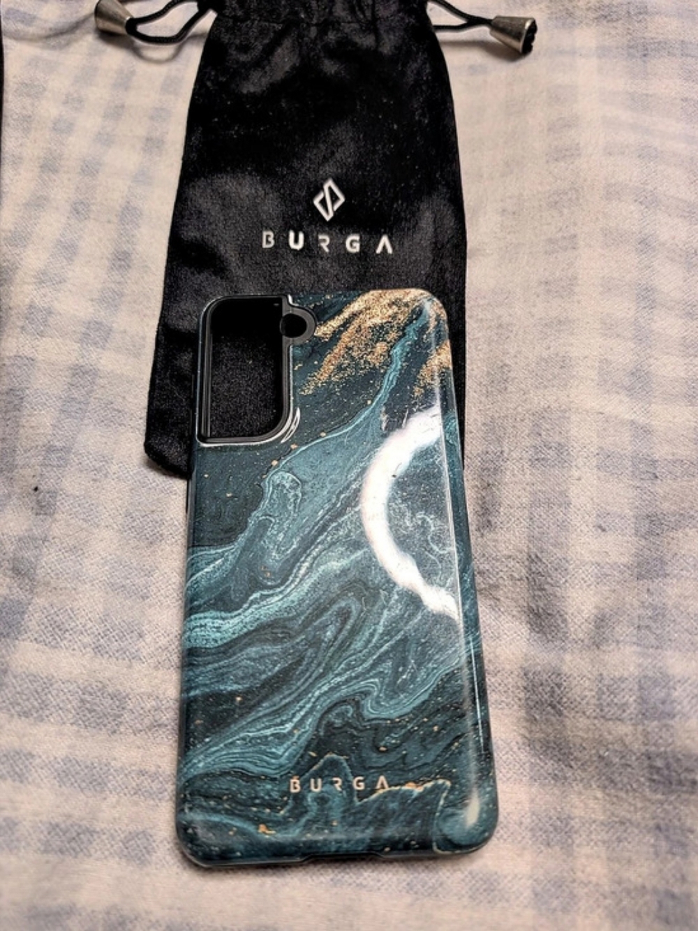 BURGA Abstract Marble Phone Case In Green - Picture 2 of 2